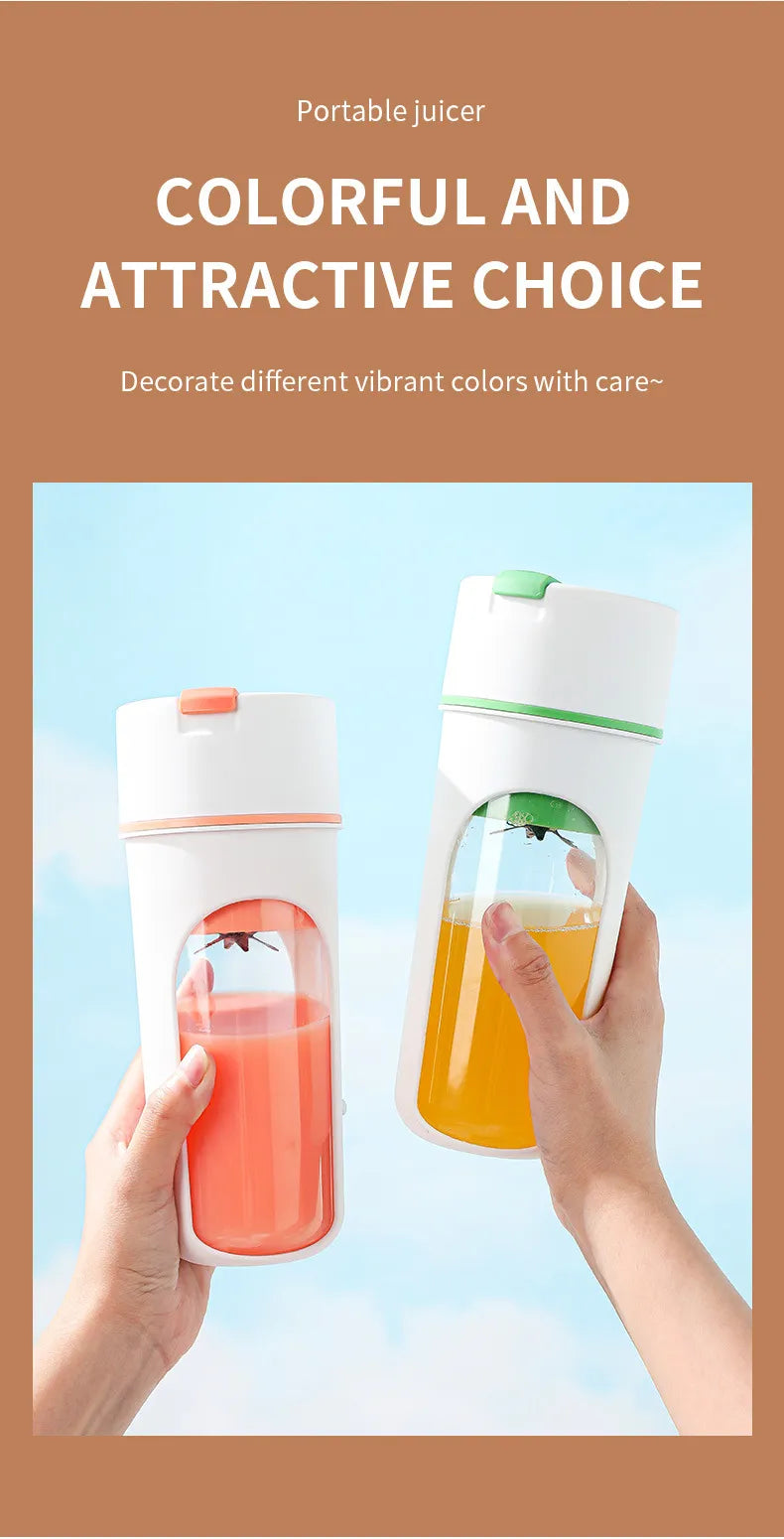 Mixeur Portable USB – Blender & Presse-Agrumes Sans Fil